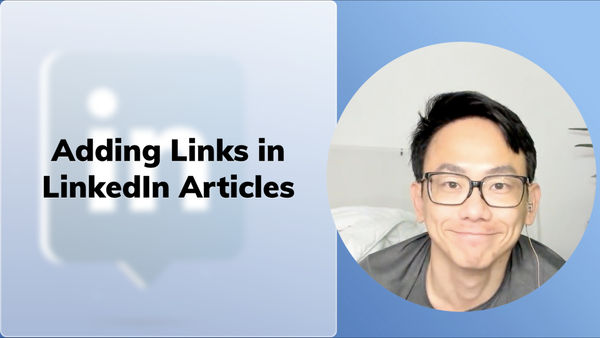 Adding Links in LinkedIn Article and Newsletter